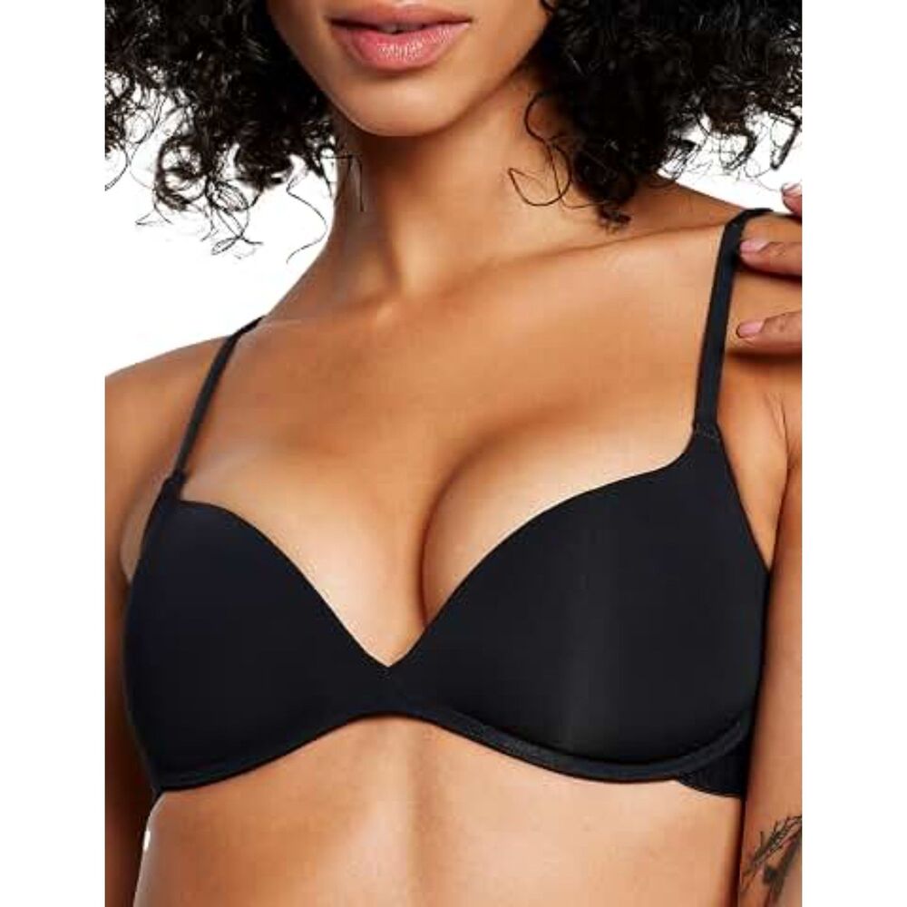 Pepper Wire Free Zero-G Black Padded T Shirt Bra 34AA
